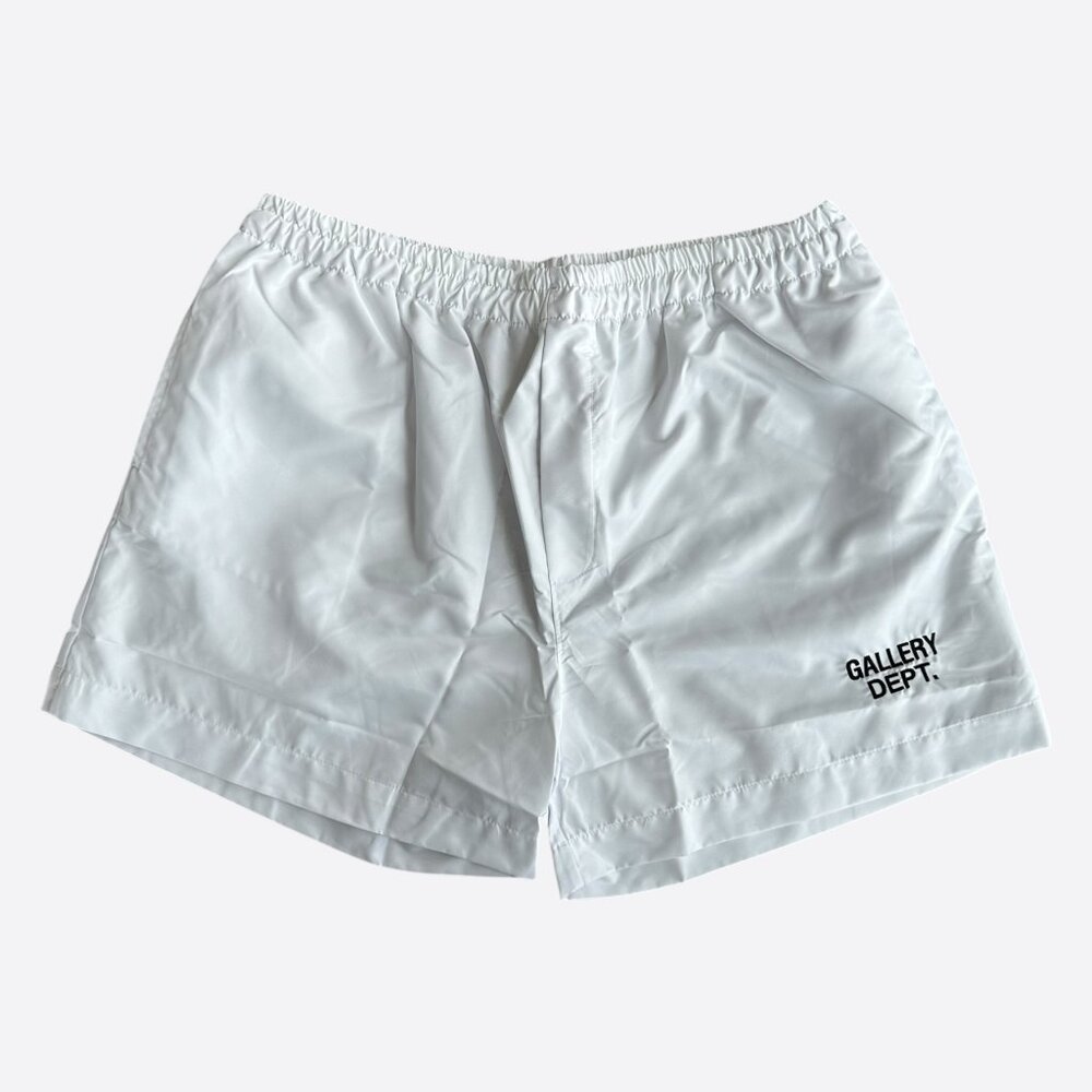 Gallery Dept White & Black Logo Zuma Shorts